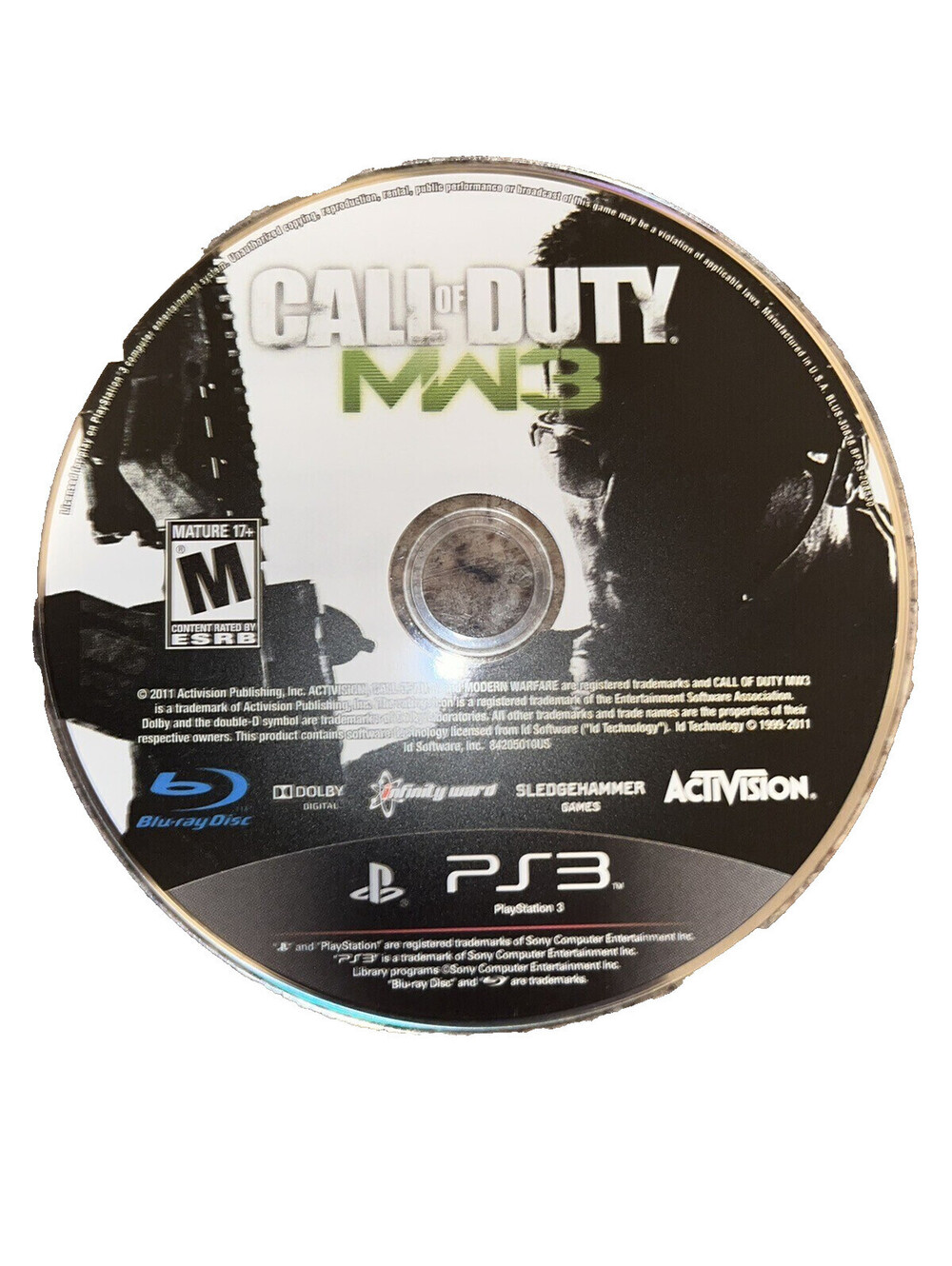 Call Of Duty Modern Warfare 3 PS3 Replacement Disc